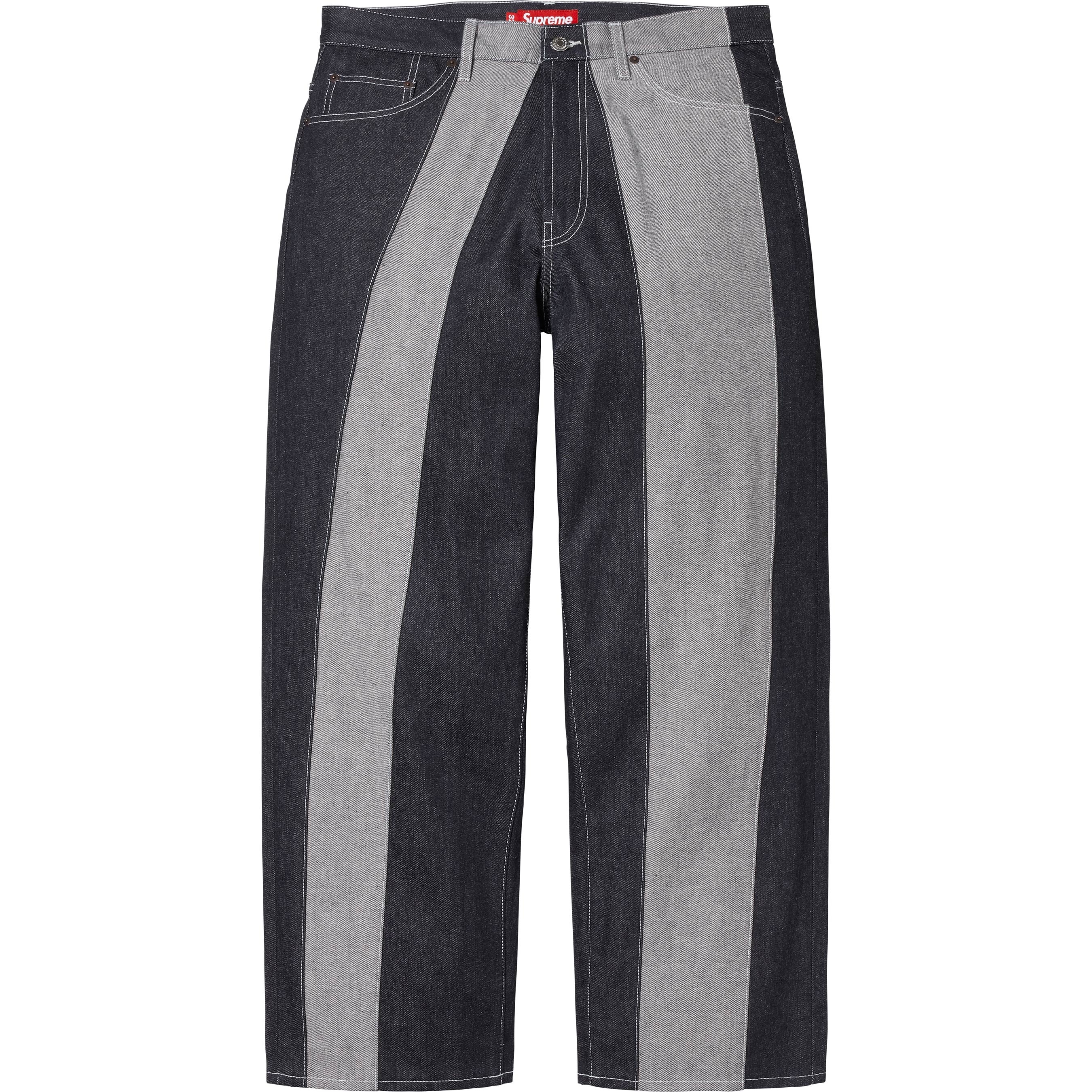Paneled Stripe Baggy Jean view 12